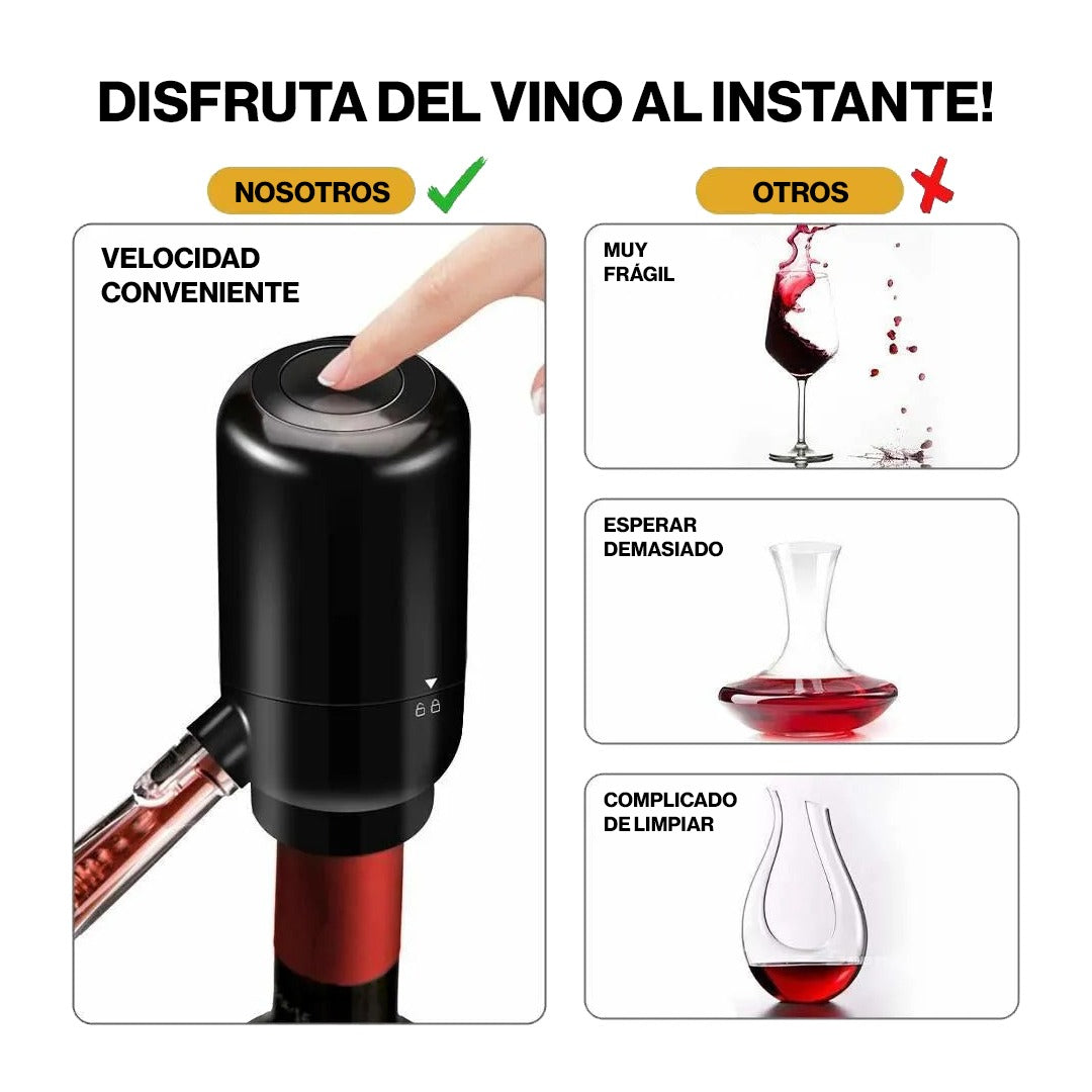 Aireador Eléctrico De Vino Dispensador Automático