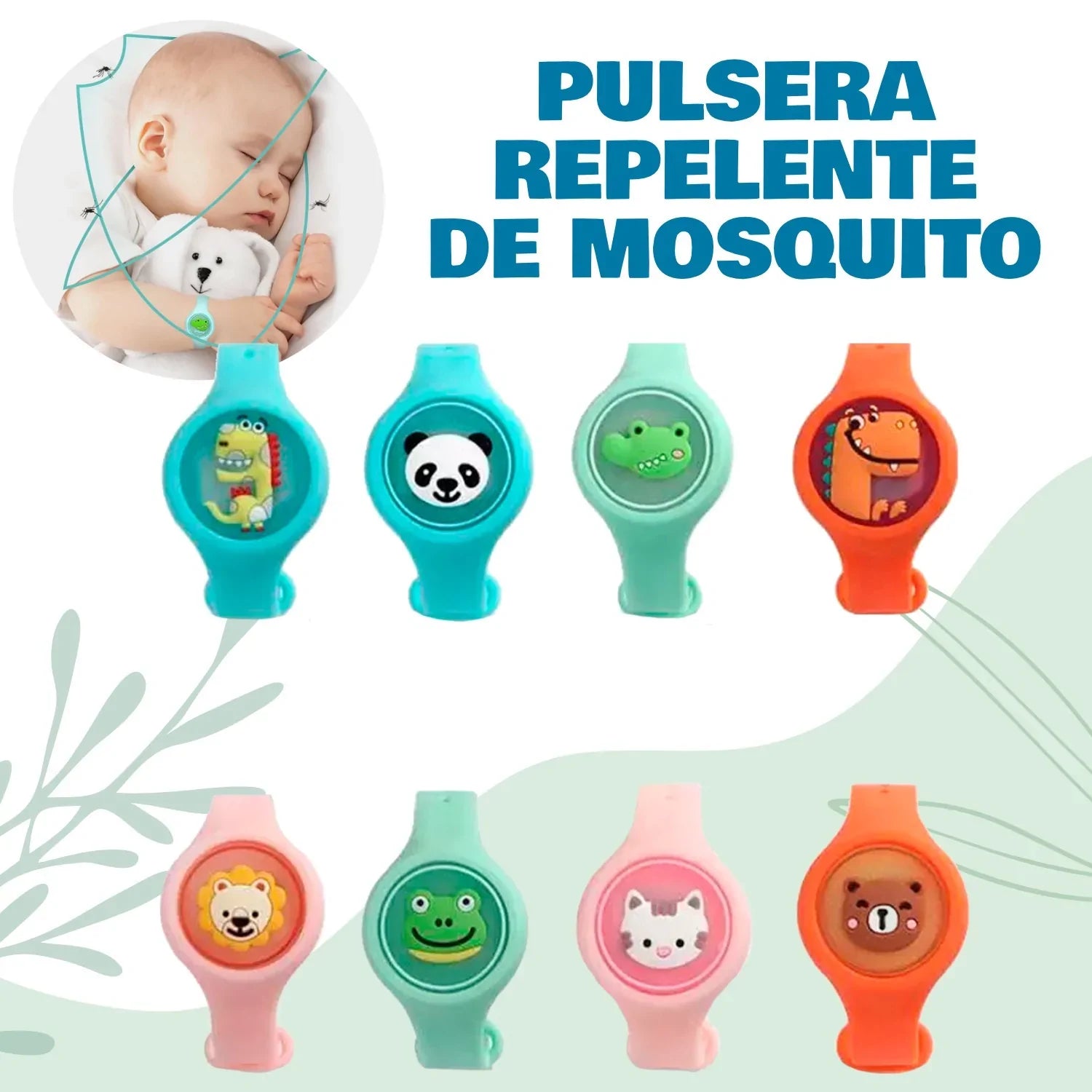 Pulsera Repelente Anti-mosquitos (Compra 1 y obtén 1 Gratis) Surtido